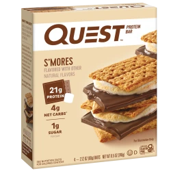 חטיף חלבון בטעם סמורז‘ 4 חטיפים - מבית Quest Nutrition