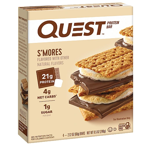 חטיף חלבון בטעם סמורז‘ 4 חטיפים - מבית Quest Nutrition