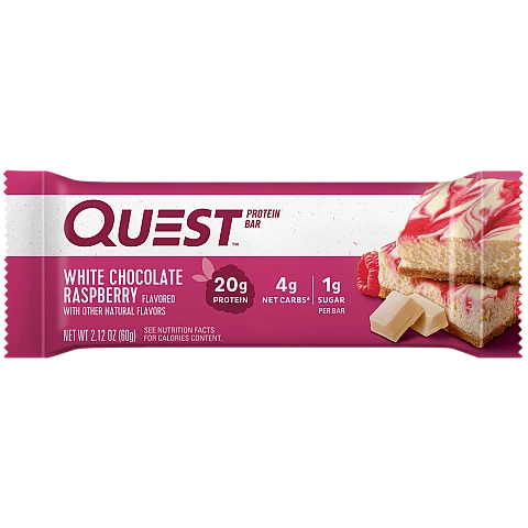 חטיף חלבון בטעם שוקולד לבן ופטל 4 חטיפים - מבית Quest Nutrition חטיף חלבון בטעם שוקולד לבן ופטל 4 חטיפים - מבית Quest Nutrition