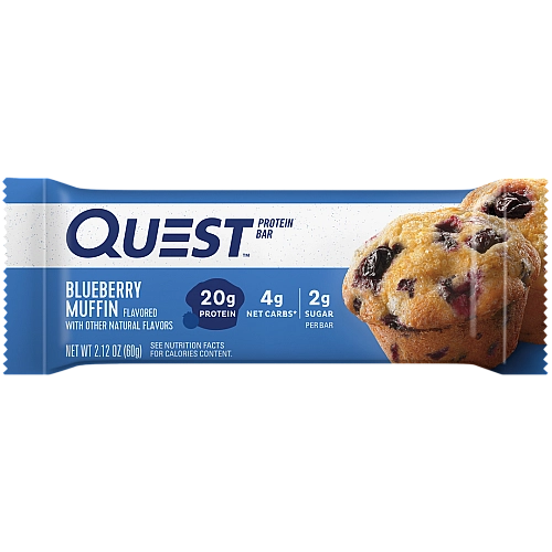 חטיף חלבון של קווסט מאפין אוכמניות 12 חטיפים - מבית Quest Nutrition