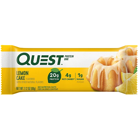 חטיף חלבון של קווסט עוגת לימון 12 חטיפים - מבית Quest Nutrition חטיף חלבון של קווסט עוגת לימון 12 חטיפים - מבית Quest Nutrition