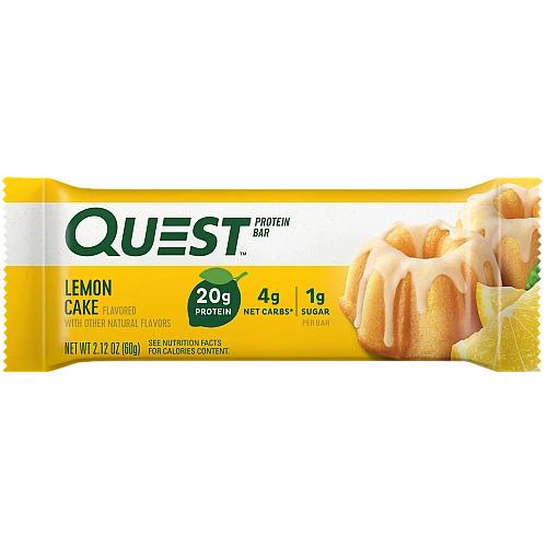 חטיף חלבון של קווסט עוגת לימון 12 חטיפים - מבית Quest Nutrition