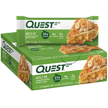 חטיף חלבון של קווסט פאי תפוחים 12 חטיפים - מבית Quest Nutrition