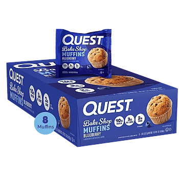 מאפינס חלבון Bake Shop אוכמניות 8 מאפינס - מבית Quest Nutrition