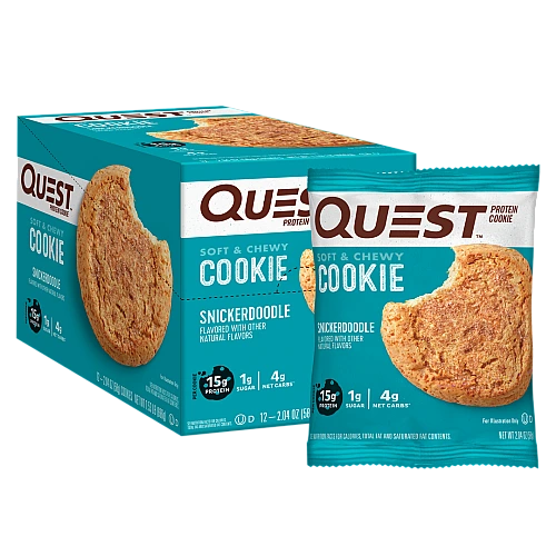 עוגיית חלבון בטעם עוגיות חמאה וקינמון 12 יחידות - מבית Quest Nutrition