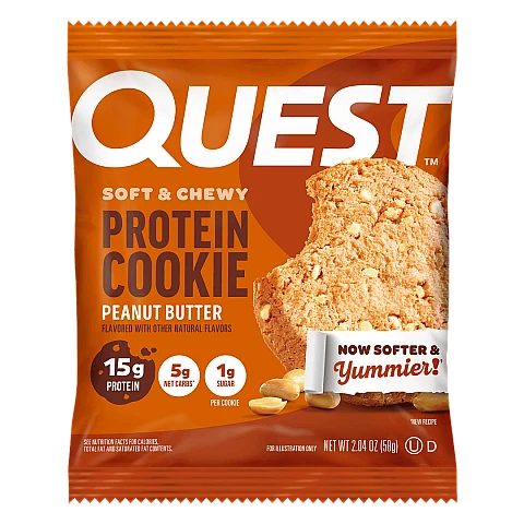 עוגיית חלבון חמאת בוטנים 12 יחידות - מבית Quest Nutrition עוגיית חלבון חמאת בוטנים 12 יחידות - מבית Quest Nutrition