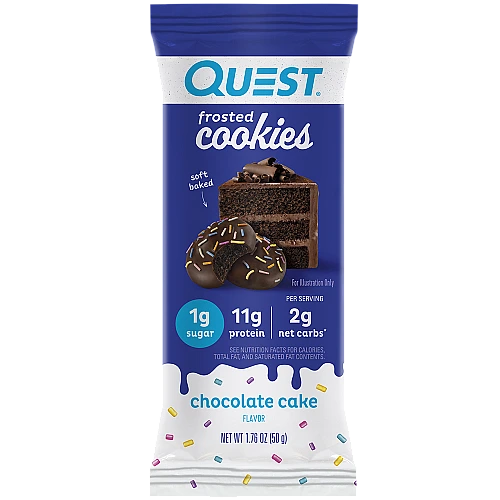 עוגיית עם חלבון עוגת שוקולד 8 יחידות - מבית Quest Nutrition