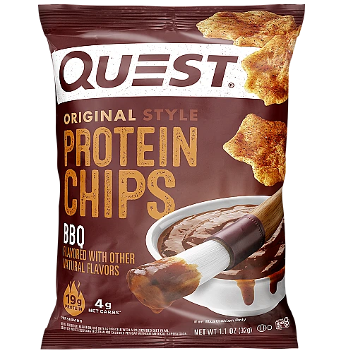 צ'יפס חלבון מקורי בטעם ברביקיו 8 יחידות - מבית Quest Nutrition