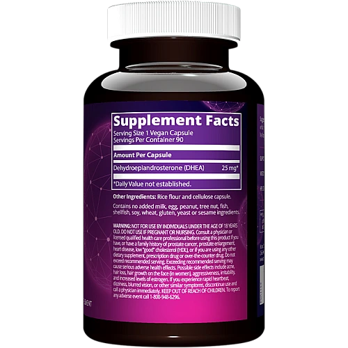הורמון DHEA דהידרו-אפיאנדרוסטרון 25 מ"ג - 90 כמוסות - מבית MRM