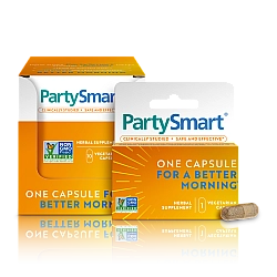 חמלאיה PartySmart תמיכה טבעית בכבד אחרי אירועים האלכוהול 10 כמוסות - מבית Himalaya