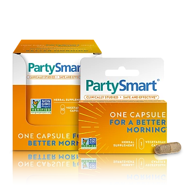 חמלאיה PartySmart תמיכה טבעית בכבד אחרי אירועים האלכוהול 10 כמוסות - מבית Himalaya