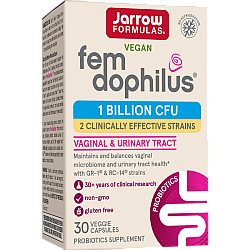 ג'ארו דופילוס לאישה טבעוני 1 מיליארד מערכת פרוביוטית - 30 כמוסות - מבית Jarrow Formulas