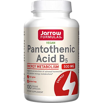 ג’ארו חומצה פנטותנית B5 תכולה 100 כמוסות - מבית Jarrow Formulas