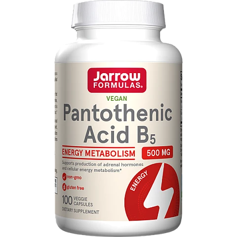 ג’ארו חומצה פנטותנית B5 תכולה 100 כמוסות - מבית Jarrow Formulas ג’ארו חומצה פנטותנית B5 תכולה 100 כמוסות - מבית Jarrow Formulas