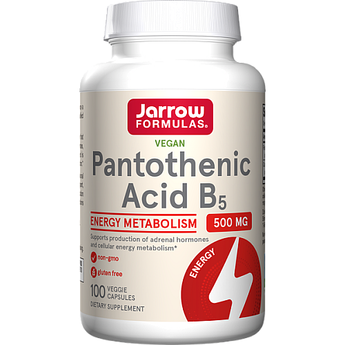 ג’ארו חומצה פנטותנית B5 תכולה 100 כמוסות - מבית Jarrow Formulas