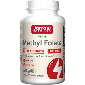 ג’ארו מתיל פולאט טבעוני 400 מק"ג - 60 כמוסות - מבית Jarrow Formulas