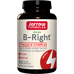 ויטמין B קומפלקס B-Right תכולה 100 כמוסות - מבית Jarrow Formulas