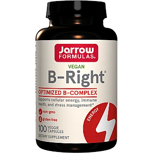 ויטמין B קומפלקס B-Right תכולה 100 כמוסות - מבית Jarrow Formulas ויטמין B קומפלקס B-Right תכולה 100 כמוסות - מבית Jarrow Formulas