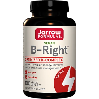 ויטמין B קומפלקס B-Right תכולה 100 כמוסות - מבית Jarrow Formulas