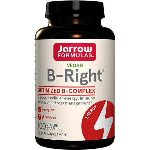 ויטמין B קומפלקס B-Right תכולה 100 כמוסות - מבית Jarrow Formulas ויטמין B קומפלקס B-Right תכולה 100 כמוסות - מבית Jarrow Formulas