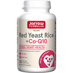 קו-אנזים Q10 + אורז שמרים אדום טבעוני ‏- 120 כמוסות - מבית Jarrow Formulas