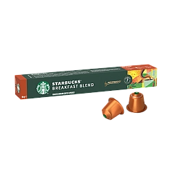 סטארבקס קפסולות קפה BREAKFAST BLEND ברקפסט בלנד 10 קפסולות - מבית Starbucks