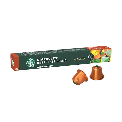 סטארבקס קפסולות קפה BREAKFAST BLEND ברקפסט בלנד 10 קפסולות - מבית Starbucks