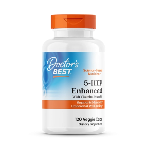 5-HTP עם ויטמינים B6 ו-C תכולה 120 כמוסות - מבית Doctor's best