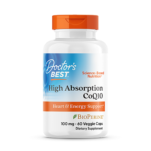 CoQ10 קו-אנזים 100 מ"ג - 60 כמוסות צמחיות מבית Doctor's best