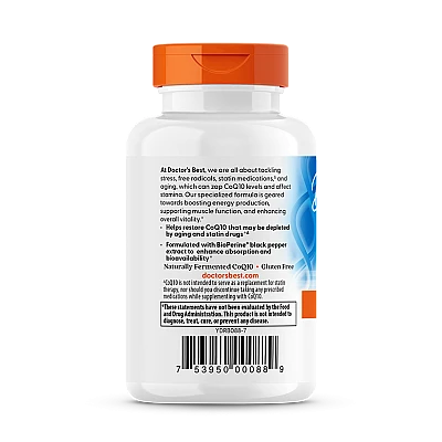 CoQ10 קו-אנזים ג'ל 100 מ"ג - 60 כמוסות רכות - מבית Doctor's best
