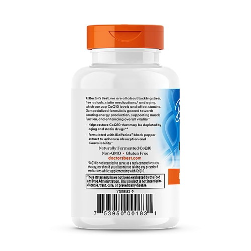 CoQ10 קו-אנזים ג'ל ספיגה גבוהה 100 מ"ג - 120 כמוסות רכות - מבית Doctor's best