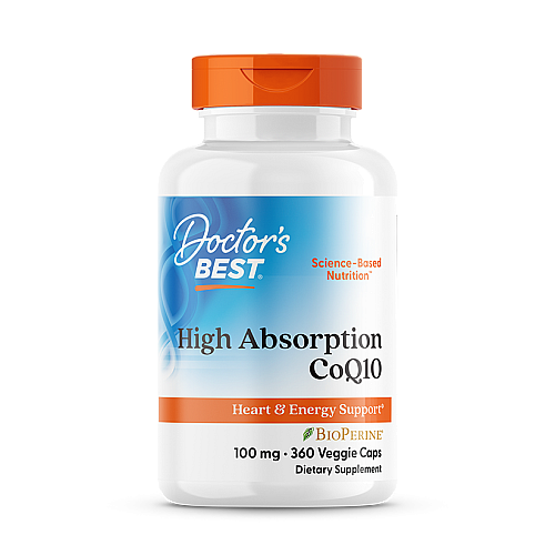 CoQ10 קו-אנזים עם פיפרין 100 מ"ג - 360 כמוסות - מבית Doctors best