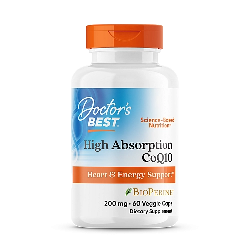 CoQ10 קו-אנזים עם פיפרין 200 מ"ג - 60 כמוסות - מבית Doctors best