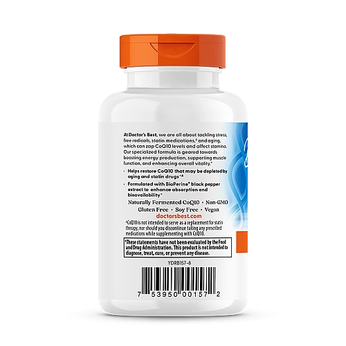 CoQ10 קו-אנזים עם פיפרין 400 מ"ג - 60 כמוסות - מבית Doctors best