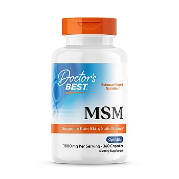 MSM למנה 3000 מ"ג - 360 כמוסות - מבית Doctor's best