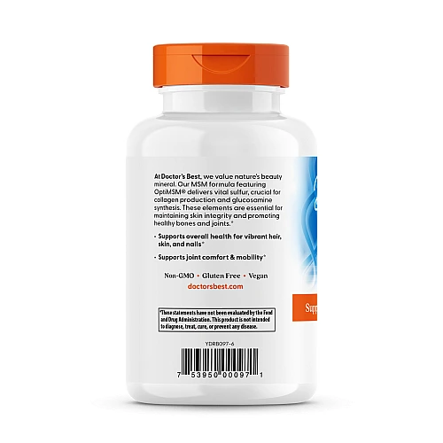 MSM עם OptiMSM טבעי 1,500 מ"ג 120 טבליות - מבית Doctor's best