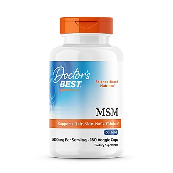 MSM עם OptiMSM למנה 3,000 מ"ג 180 כמוסות - מבית Doctor's best
