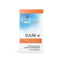 SAM-e סאם (ס-אדנוזיל-ל-מתיונין) 200 מ"ג 60 טבליות - מבית Doctor's best
