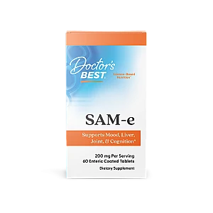 SAM-e סאם (ס-אדנוזיל-ל-מתיונין) 200 מ"ג 60 טבליות - מבית Doctor's best