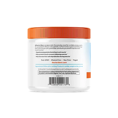 אבקת ד-ריבוז טהורה 250 גרם  - מבית Doctor's best