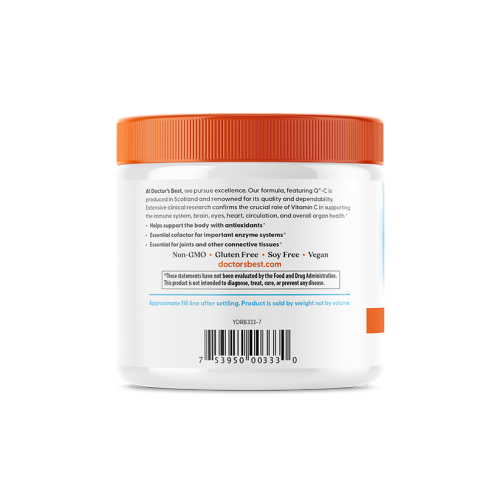 אבקת ויטמין C טהור 250 גרם - מבית Doctor's best