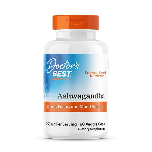 אשווגנדה 125 מ״ג - 60 כמוסות - מבית Doctor's best