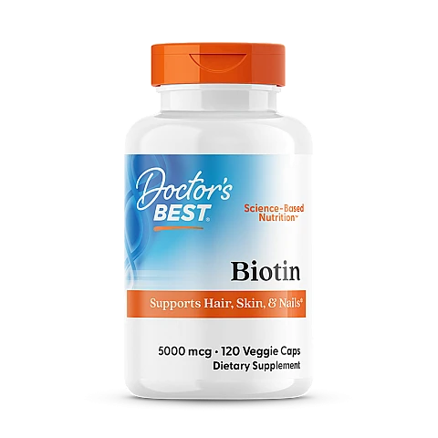 ביוטין 5000 מק"ג - 120 כמוסות - מבית Doctor's best ביוטין 5000 מק"ג - 120 כמוסות - מבית Doctor's best