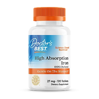  ברזל רך 27 מ"ג 120 טבליות - מבית Doctor's best