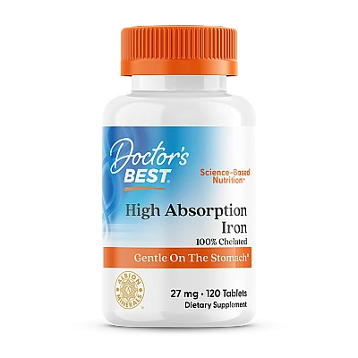 ברזל רך 27 מ"ג 120 טבליות - מבית Doctor's best
