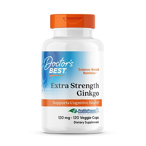 גינקו בילובה 120 מ"ג - 120 כמוסות מבית Doctor's best גינקו בילובה 120 מ"ג - 120 כמוסות מבית Doctor's best