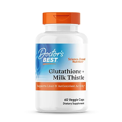 גלוטתיון + גדילן מצוי 60 כמוסות - מבית Doctor's best