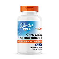 גלוקוזמין וכונדרואיטין + MSM יחס גבוה - 120 כמוסות - מבית Doctor's best