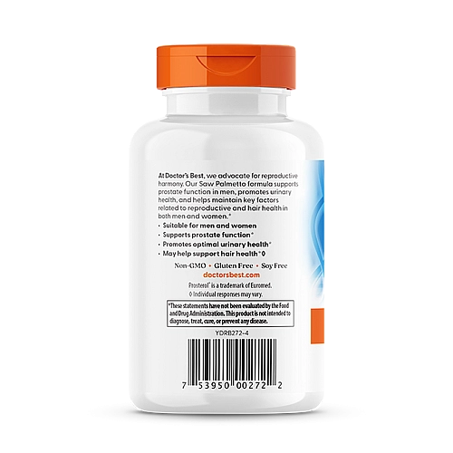 דקל ננסי תמצית מתוקננת 320 מ"ג 180 כמוסות - מבית Doctor's best