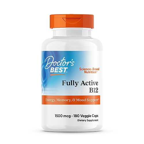 ויטמין B12 מקג 1,500 - 180 כמוסות מבית Doctor's best
